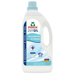 Гіпоалергенний рідкий пральний засіб Frosch Zero Sensitiv, 22 прань, 1.5 л 